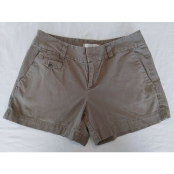 Ann Taylor LOFT Shorts Brown 100% Cotton Womens Size 0 - Picture 1 of 6